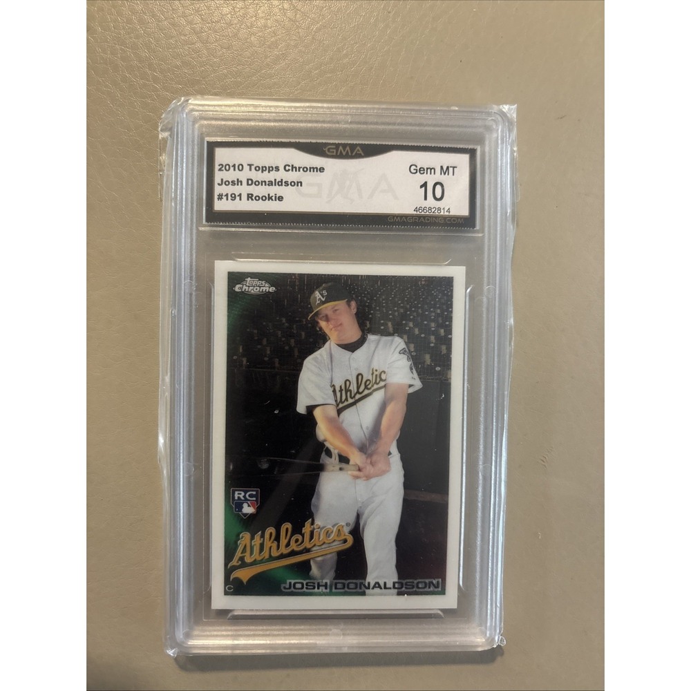 Topps Chrome Josh Donaldson Baseball Card Mens OS White Excellent GMA 10 RC #191